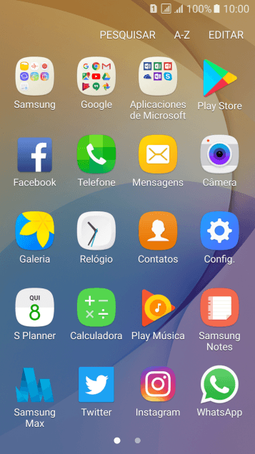 Pressione Play Store. Pressione Play Store.