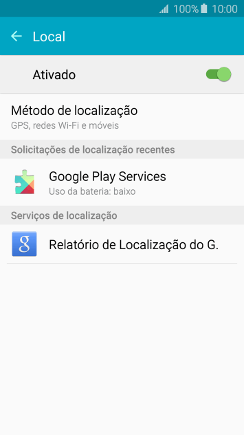 Pressione Método de localização. Pressione Método de localização.
