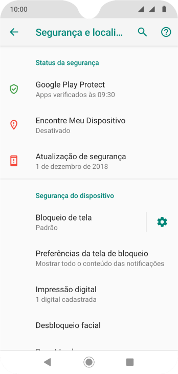 Pressione Bloqueio de tela, e insira o código de bloqueio extra que você criou anteriormente. Pressione Bloqueio de tela, e insira o código de bloqueio extra que você criou anteriormente.