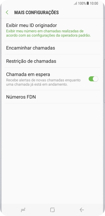Pressione Exibir meu ID originador. Pressione Exibir meu ID originador.