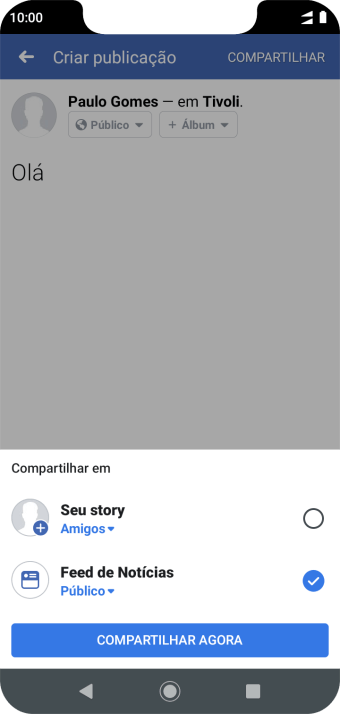 Pressione a configuração desejada. Pressione a configuração desejada.