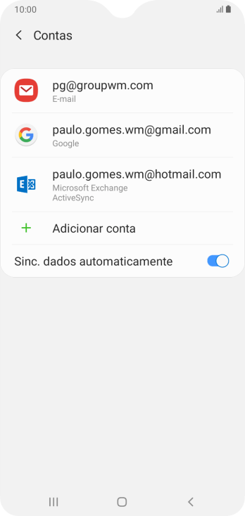Pressione o indicador ao lado de Pressione o indicador ao lado de