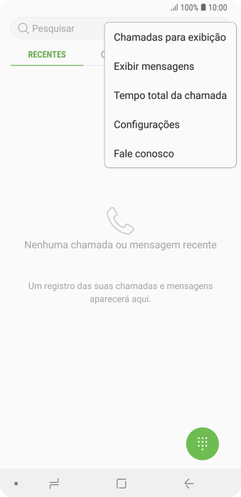 Pressione Configurações. Pressione Configurações.