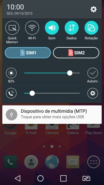 Pressione o ícone de configurações. Pressione o ícone de configurações.