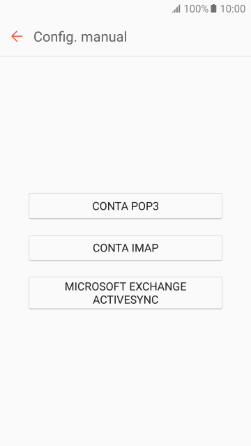 Pressione CONTA IMAP. Pressione CONTA IMAP.