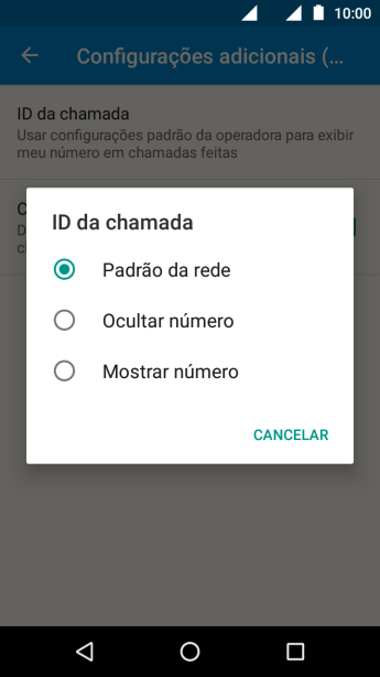 Pressione Mostrar número para ativar a identificação do seu número. Pressione Mostrar número para ativar a identificação do seu número.