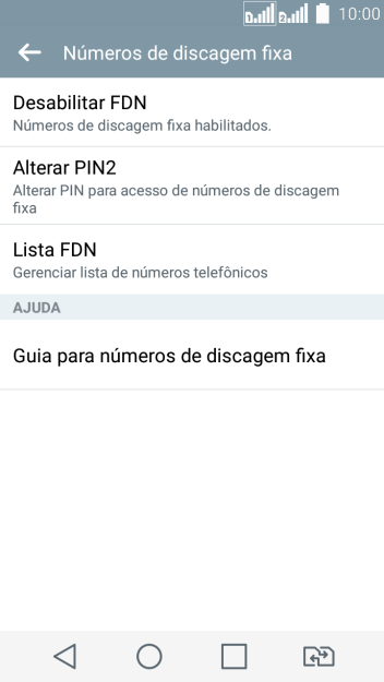 Pressione Lista FDN. Pressione Lista FDN.