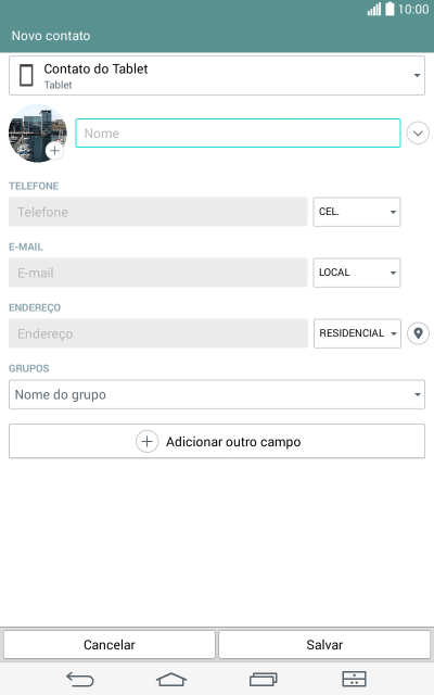 Pressione Nome e digite o nome. Pressione Nome e digite o nome.
