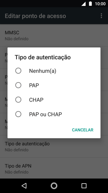 Pressione PAP ou CHAP. Pressione PAP ou CHAP.