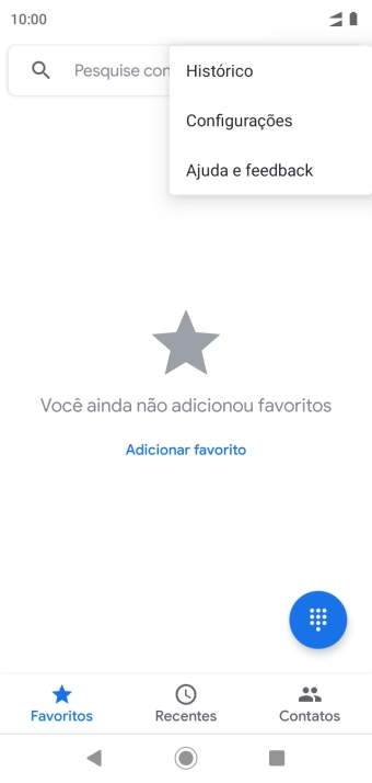 Pressione Configurações. Pressione Configurações.