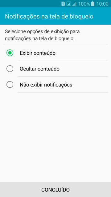 Pressione a configuração desejada. Pressione a configuração desejada.