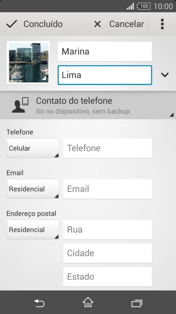 Pressione Telefone, e digite o número de telefone. Pressione Telefone, e digite o número de telefone.