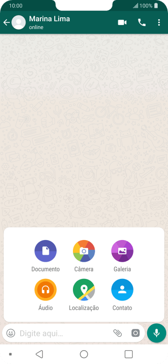 Pressione Galeria, e navegue até a pasta desejada. Pressione Galeria, e navegue até a pasta desejada.