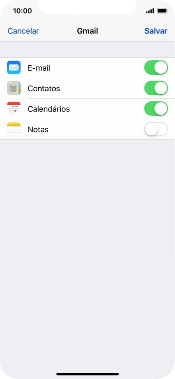Se a tela mostrar essa imagem, sua conta foi reconhecida e configurada automaticamente. Siga as instruções da tela para inserir mais informações e finalizar a configuração. Se a tela mostrar essa imagem, sua conta foi reconhecida e configurada automaticamente. Siga as instruções da tela para inserir mais informações e finalizar a configuração.