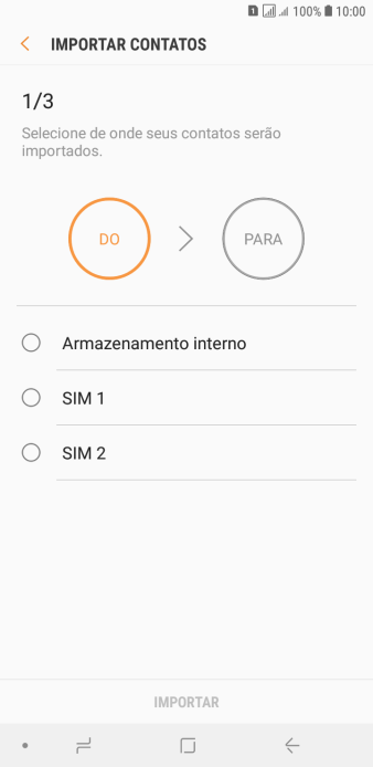 Pressione ‹SIM›. Pressione ‹SIM›.