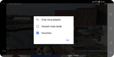 Pressione a lista de reprodução desejada. Pressione a lista de reprodução desejada.