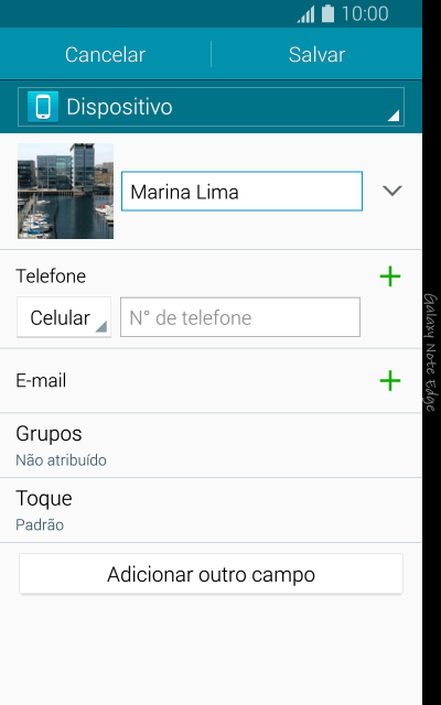 Pressione Nº de telefone, e digite o número de telefone. Pressione Nº de telefone, e digite o número de telefone.