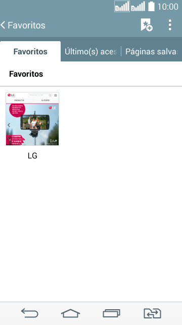 Pressione o ícone de adicionar favoritos. Pressione o ícone de adicionar favoritos.