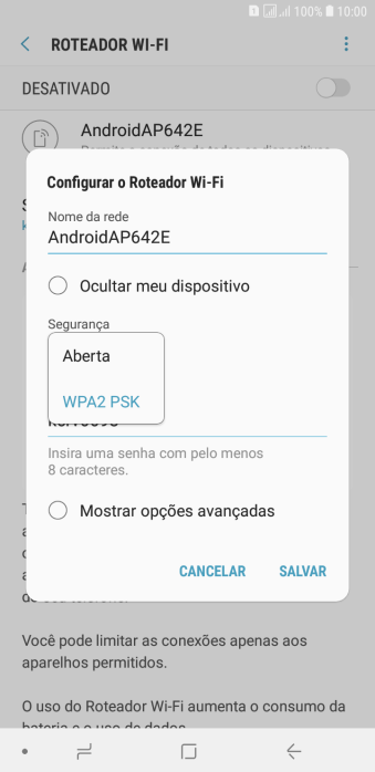 Pressione WPA2 PSK para proteger seu Roteador Wi-Fi com uma senha. Pressione WPA2 PSK para proteger seu Roteador Wi-Fi com uma senha.
