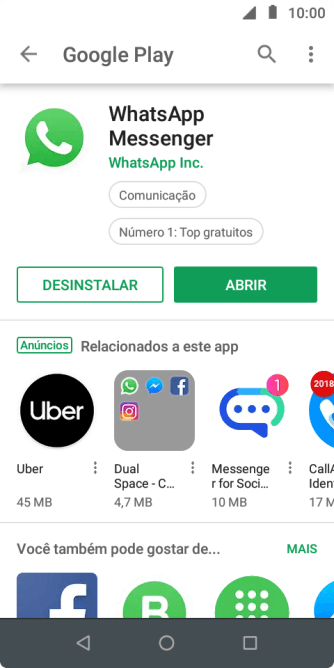 Pressione a tecla de início para finalizar e voltar à tela inicial. Pressione a tecla de início para finalizar e voltar à tela inicial.