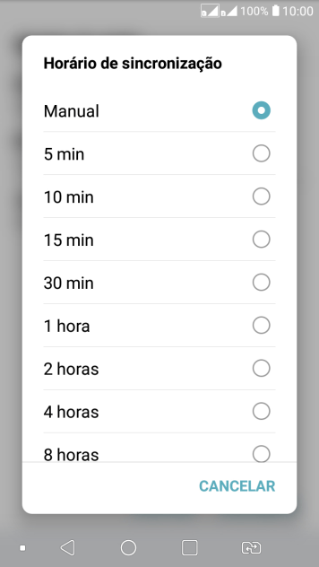 Pressione a configuração desejada. Pressione a configuração desejada.