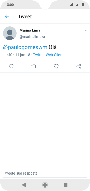 Pressione o campo de escrever, e digite a resposta desejada. Pressione o campo de escrever, e digite a resposta desejada.