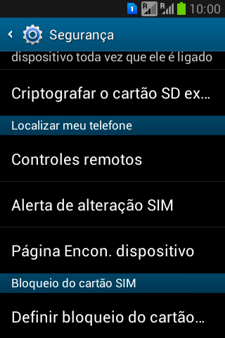 Pressione Definir bloqueio do cartão.... Pressione Definir bloqueio do cartão....