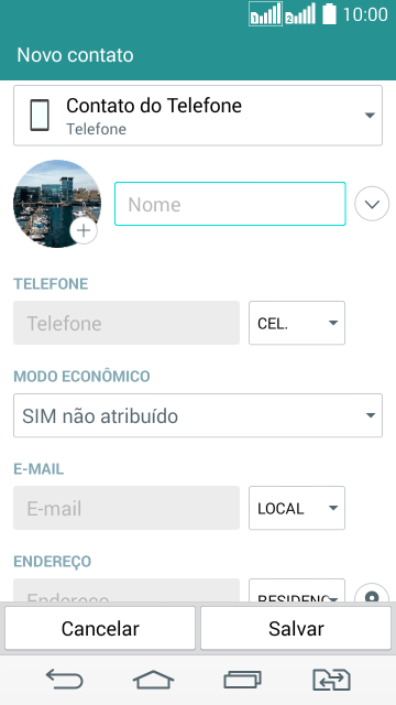 Pressione Nome, e digite o nome desejado. Pressione Nome, e digite o nome desejado.