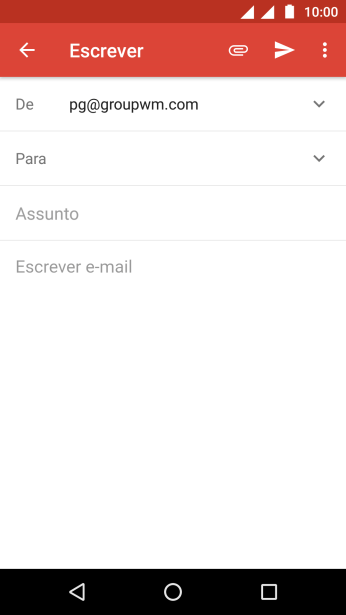 Pressione Para, e digite as primeiras letras do destinatário. Pressione Para, e digite as primeiras letras do destinatário.
