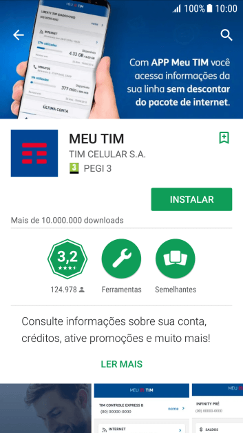 Pressione INSTALAR, e siga as indicações da tela para instalar o app. Pressione INSTALAR, e siga as indicações da tela para instalar o app.
