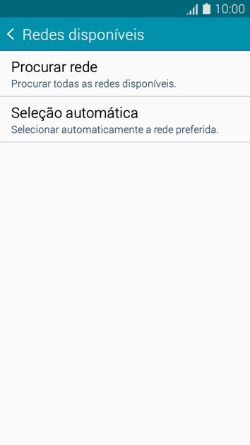 Pressione Procurar rede, e aguarde enquanto o celular busca redes. Pressione Procurar rede, e aguarde enquanto o celular busca redes.