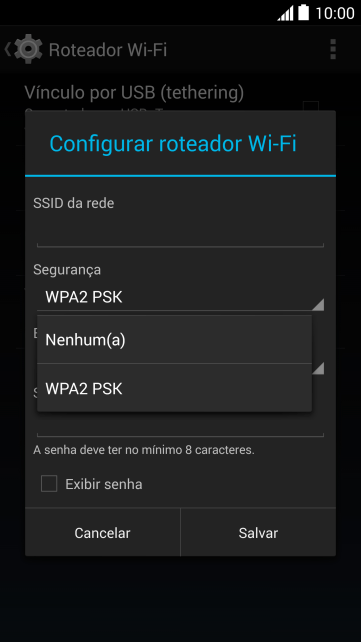 Pressione WPA2 PSK para proteger seu Roteador Wi-Fi com uma senha. Pressione WPA2 PSK para proteger seu Roteador Wi-Fi com uma senha.