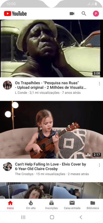Pressione o ícone de fazer upload. Pressione o ícone de fazer upload.