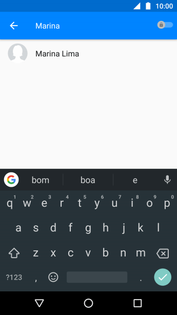 Pressione o contato desejado. Pressione o contato desejado.