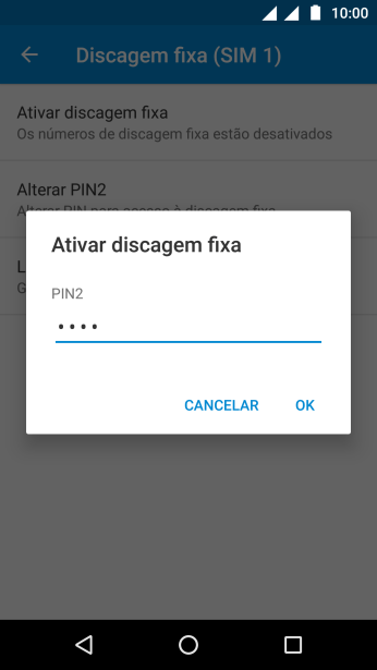 Digite o código PIN2, e pressione OK. Digite o código PIN2, e pressione OK.