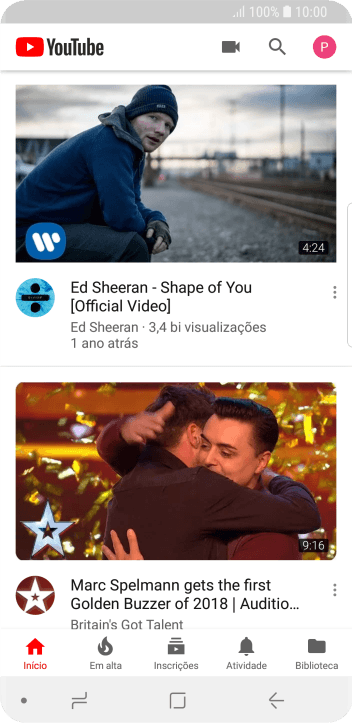 Pressione o ícone de fazer upload. Pressione o ícone de fazer upload.