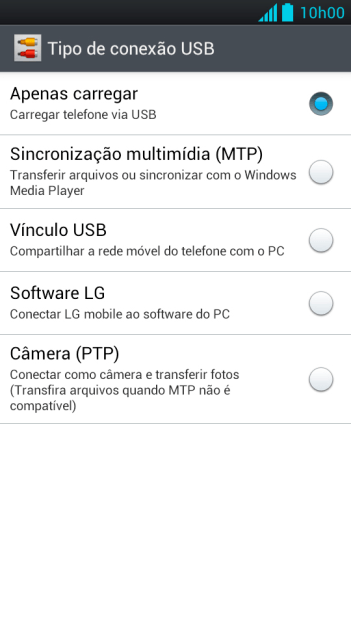 Pressione Vínculo USB. Pressione Vínculo USB.