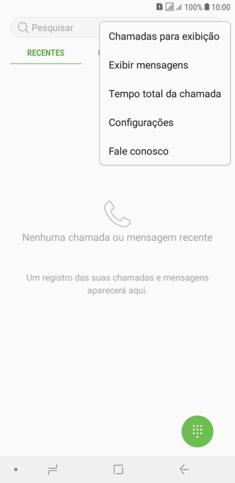Pressione Configurações. Pressione Configurações.