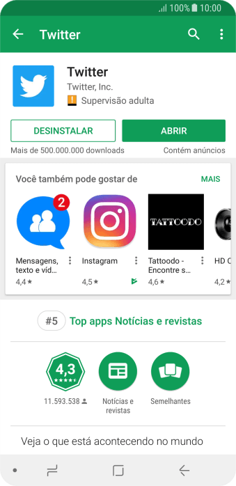 Pressione a tecla de início para finalizar e voltar à tela inicial. Pressione a tecla de início para finalizar e voltar à tela inicial.