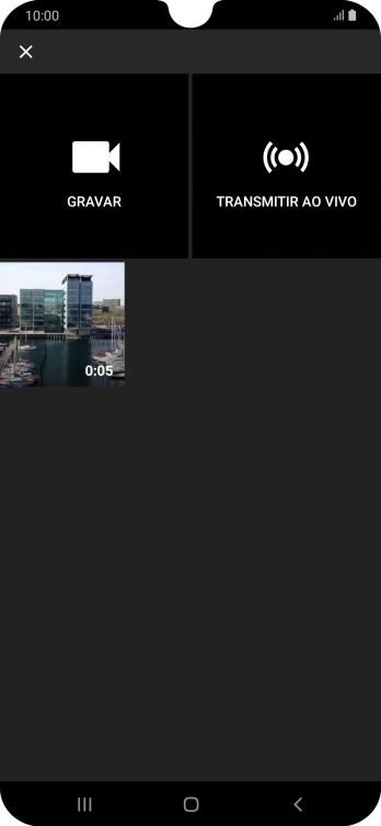Pressione o vídeo desejado. Pressione o vídeo desejado.
