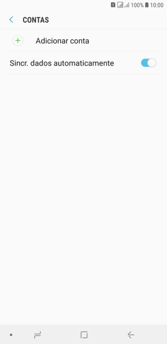 Pressione Adicionar conta. Pressione Adicionar conta.