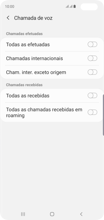 Pressione o indicador ao lado do tipo de bloqueio. Pressione o indicador ao lado do tipo de bloqueio.
