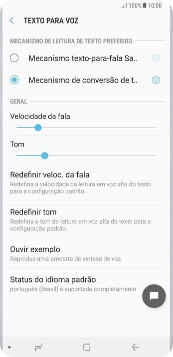 Pressione o ícone de configurações ao lado de Pressione o ícone de configurações ao lado de
