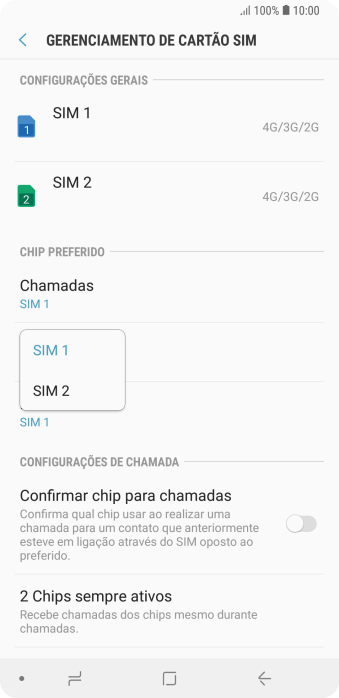 Pressione o chip desejado. Pressione o chip desejado.