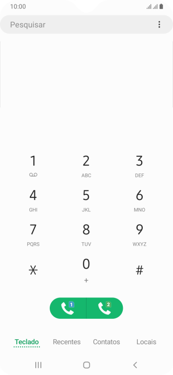 Pressione o ícone de menu. Pressione o ícone de menu.