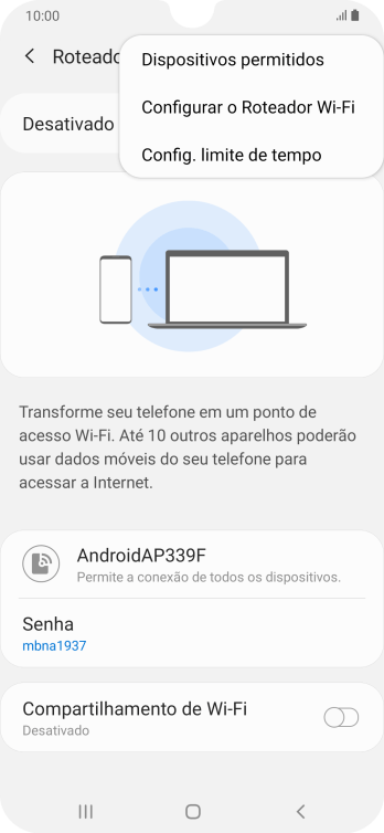 Pressione Configurar o Roteador Wi-Fi. Pressione Configurar o Roteador Wi-Fi.
