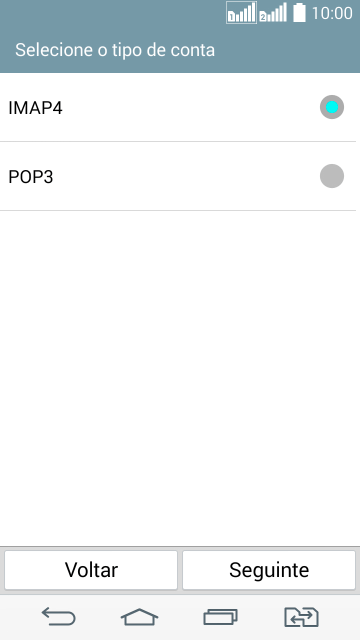 Pressione POP3. Pressione POP3.