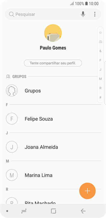 Pressione o ícone de menu. Pressione o ícone de menu.