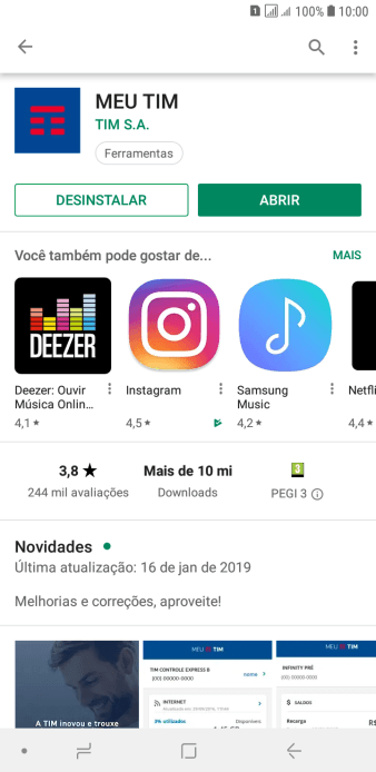 Pressione a tecla de início para finalizar e voltar à tela inicial. Pressione a tecla de início para finalizar e voltar à tela inicial.
