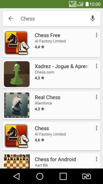 Pressione o app desejado. Pressione o app desejado.